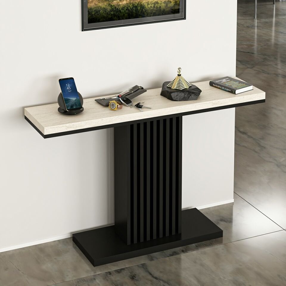 Myra Dresuar-Traverten-Siyah