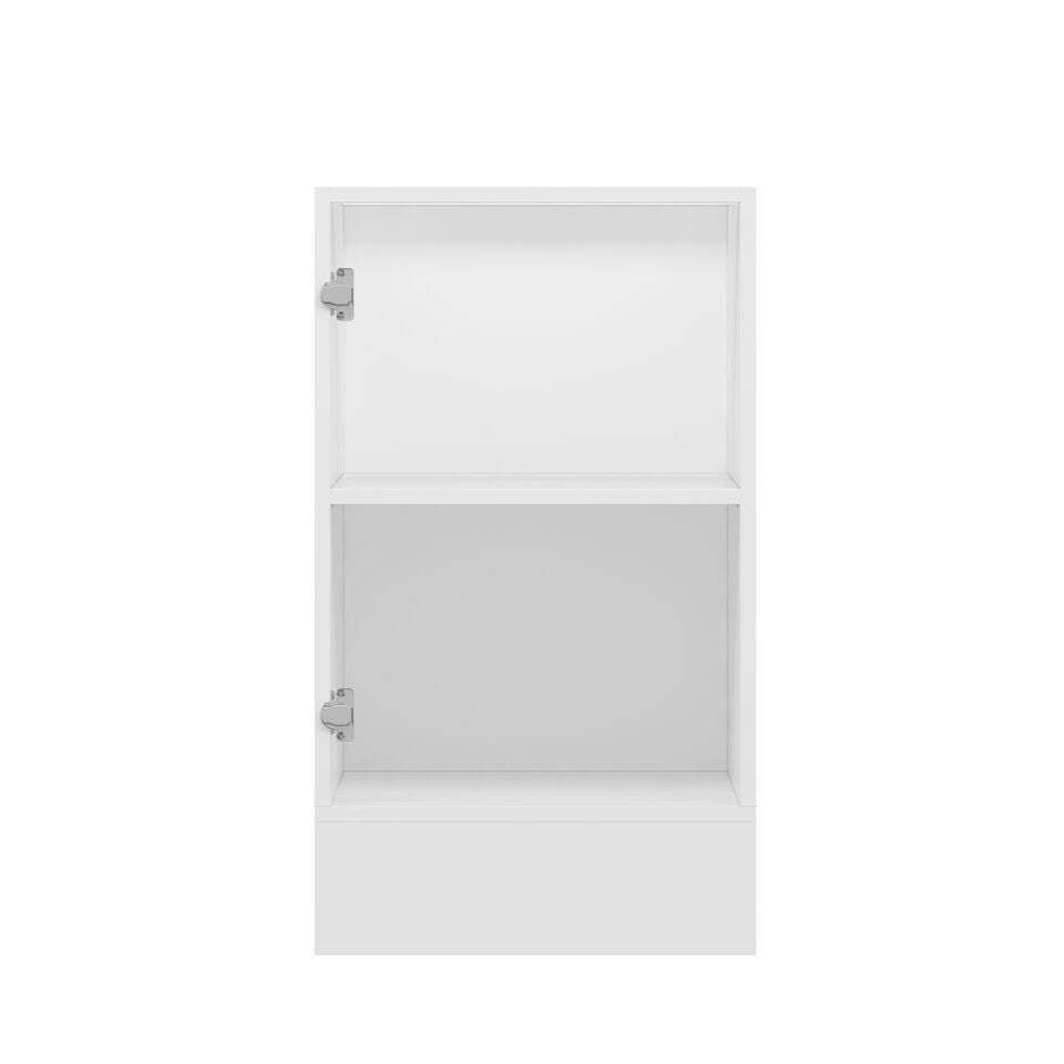 Alvinka Mutfak Modül Mbr_B Alt 1K1R 50Cm Dolap Beyaz Antrasit