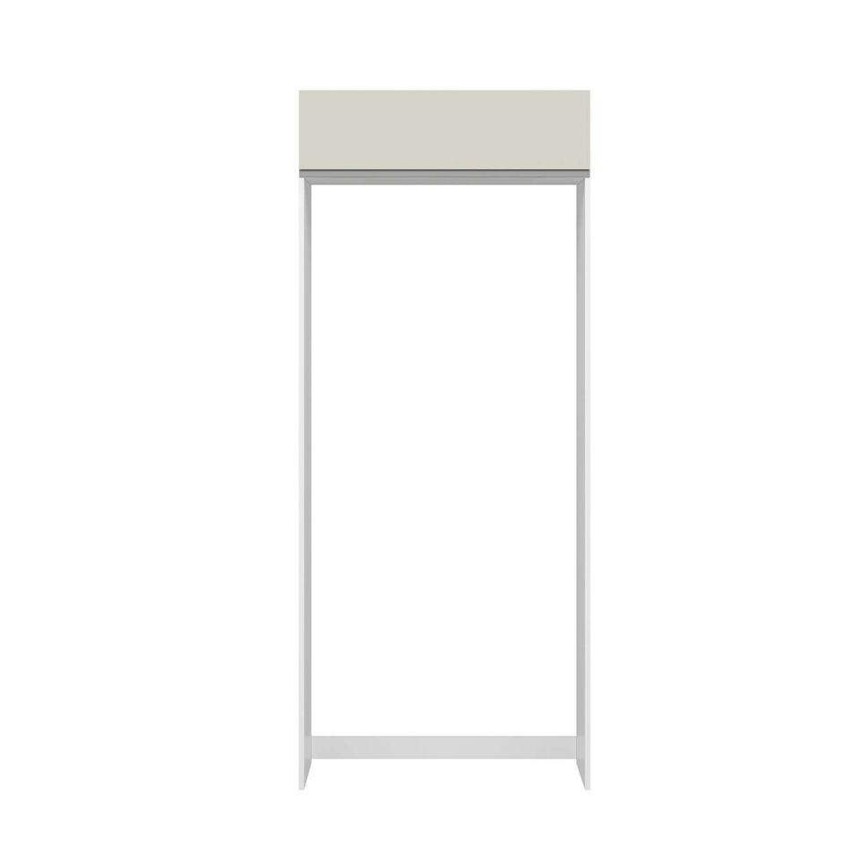 Alvinka Mutfak Modül Hg_J 100-H240Cm Buz Dolabı Beyaz Kumtası Mdf Gövde