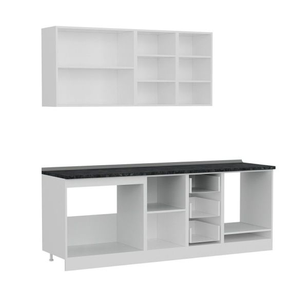 Minar 225 Cm Mutfak Dolabı Beyaz 225-B3