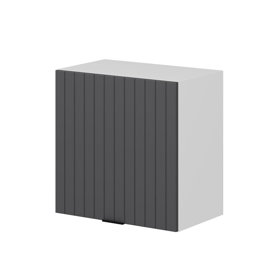 Alvinka Mutfak Modül Mbr_B Üst 1Dk 60-60-H72Cm Asp Dolap Beyaz Antrasit Mdf