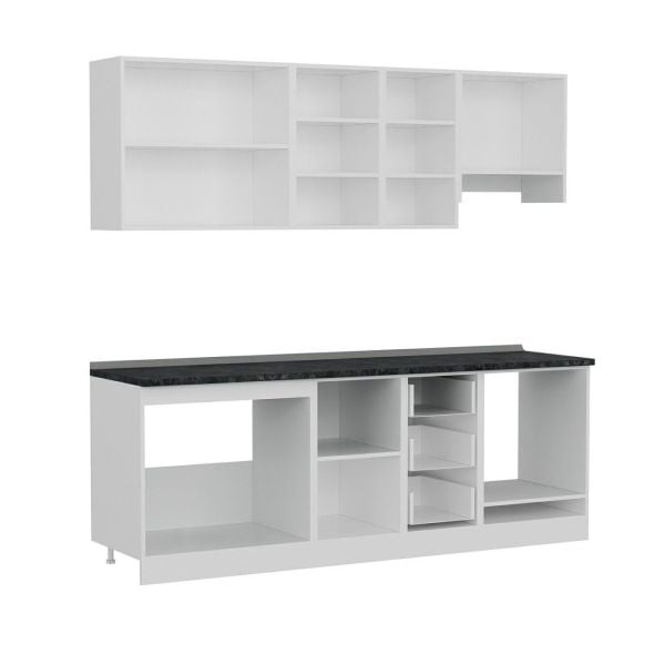 Minar 225 Cm Mutfak Dolabı Beyaz 225-B5