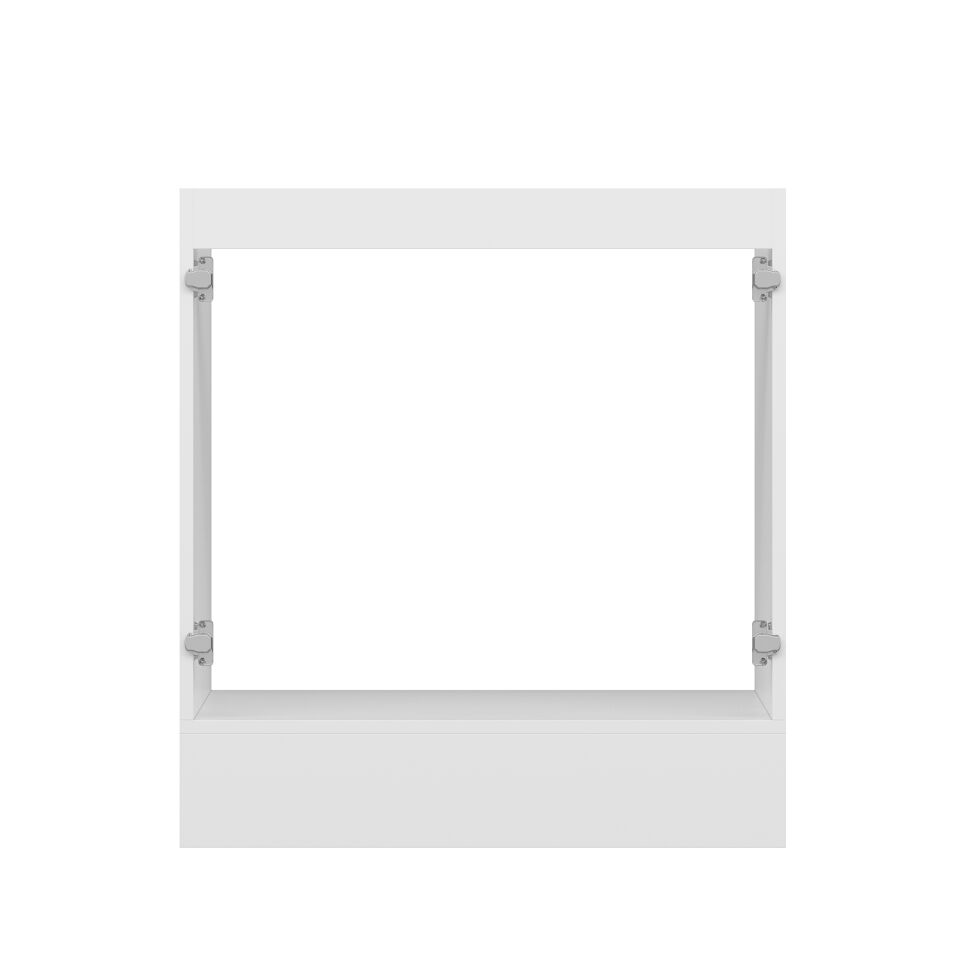 Alvinka Mutfak Modül Mbr_B Alt 2K 80Cm Evye Dolap Beyaz Antrasit