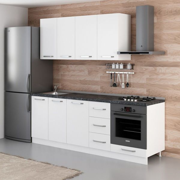 Minar 225 Cm Mutfak Dolabı Beyaz 225-B6