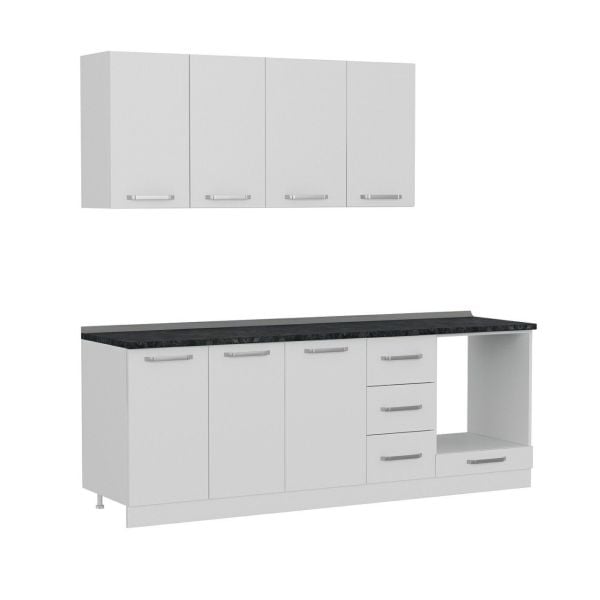 Minar 225 Cm Mutfak Dolabı Beyaz 225-B6