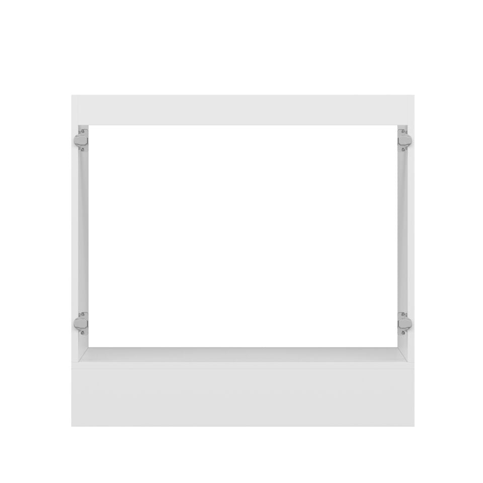 Alvinka Mutfak Modül Mbr_B Alt 2K 90Cm Evye Dolap Beyaz Antrasit