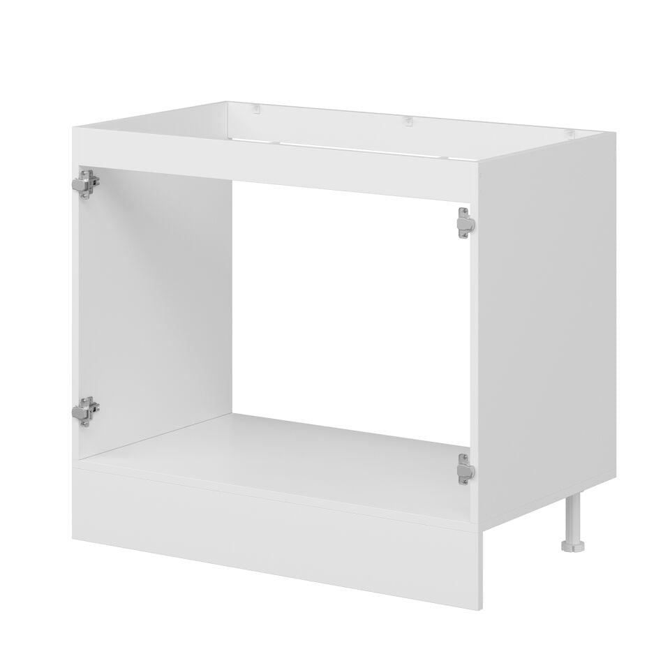 Alvinka Mutfak Modül Mbr_B Alt 2K 100Cm Evye Dolap Beyaz Antrasit