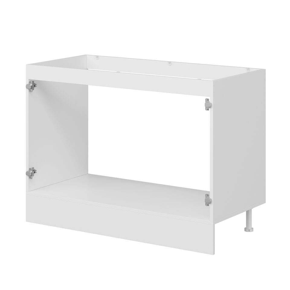 Alvinka Mutfak Modül Mbr_B Alt 2K 120Cm Evye Dolap Beyaz Antrasit