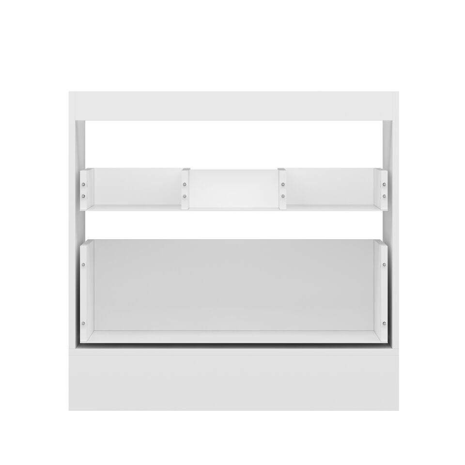 Alvinka Mutfak Modül Mbr_B Alt 2Ç 90Cm Evye Dolap Beyaz Antrasit