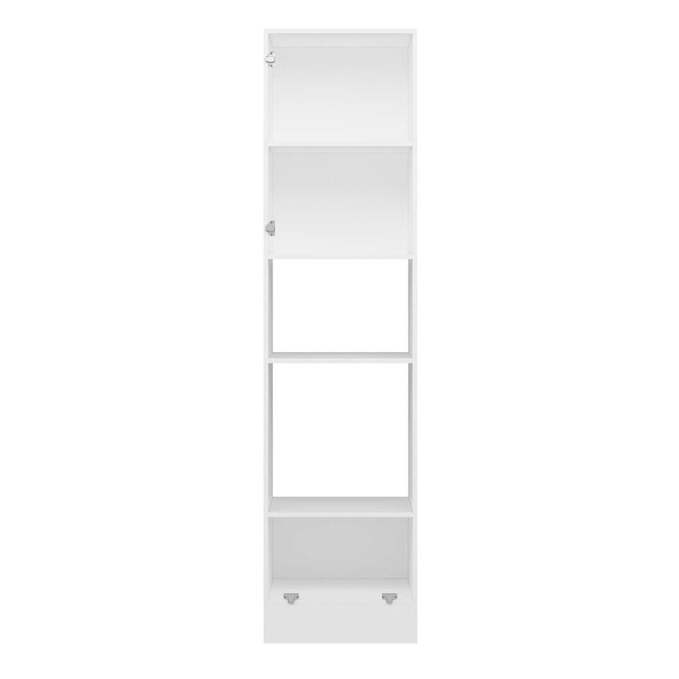 Alvinka Mutfak Modül Hg_J 60-H240Cm Boy Ank Dolabı Beyaz Kumtası Mdf Gövde