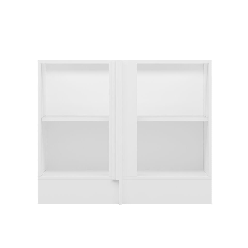 Alvinka Mutfak Modül Mbr_B Alt 1K1R 105Cm Köşe Dolap Beyaz Antrasit