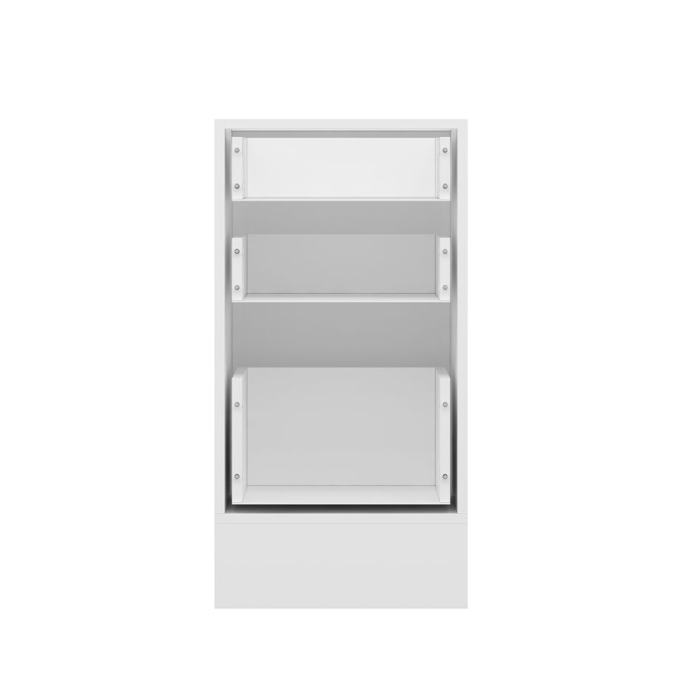 Alvinka Mutfak Modül Mbr_B Alt 3Ç1B2K 45Cm Dolap Beyaz Antrasit