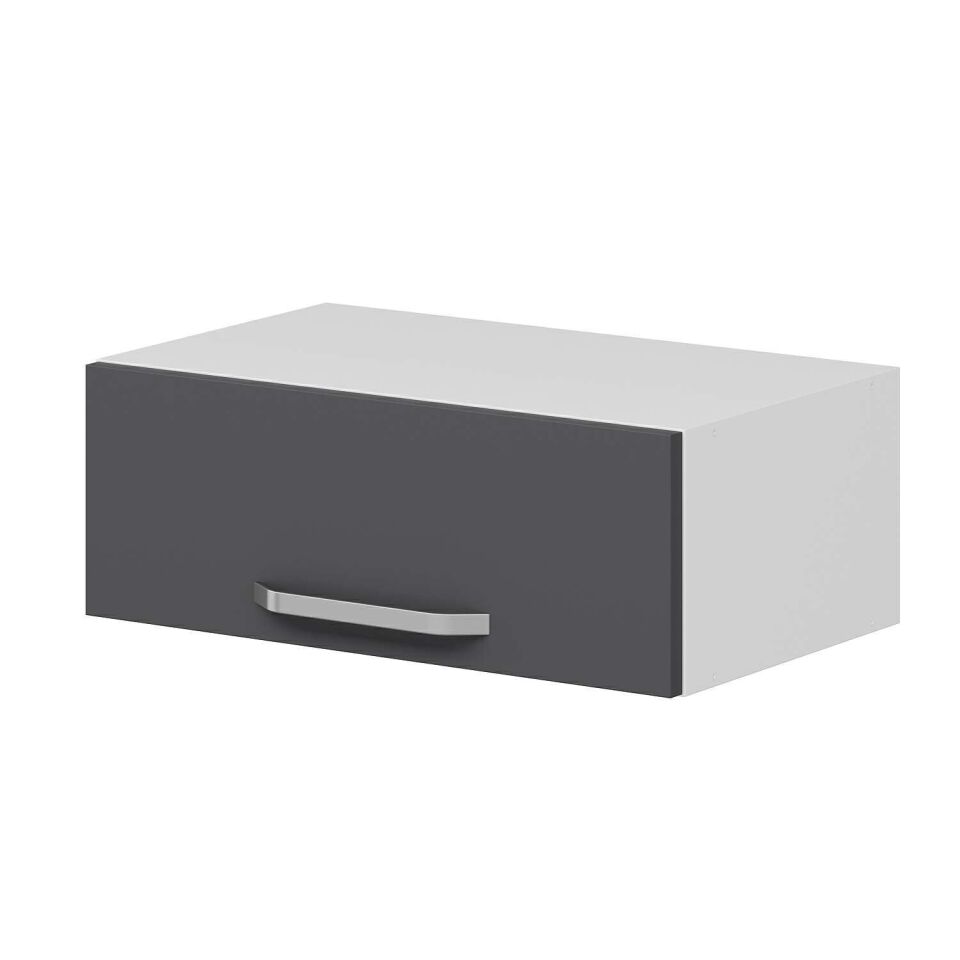 Alvinka Mutfak Modül Duz Üst 1Yk 60-H22Cm Dav Dolap Beyaz Antrasit