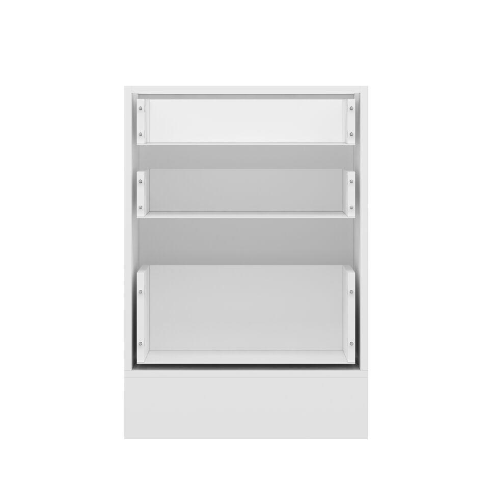 Alvinka Mutfak Modül Mbr_B Alt 3Ç1B2K Nray 60Cm Dolap Beyaz Antrasit