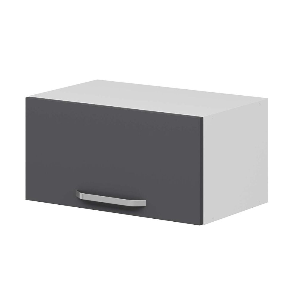 Alvinka Mutfak Modül Duz Üst 1Yk 60-H30Cm Dav Dolap Beyaz Antrasit