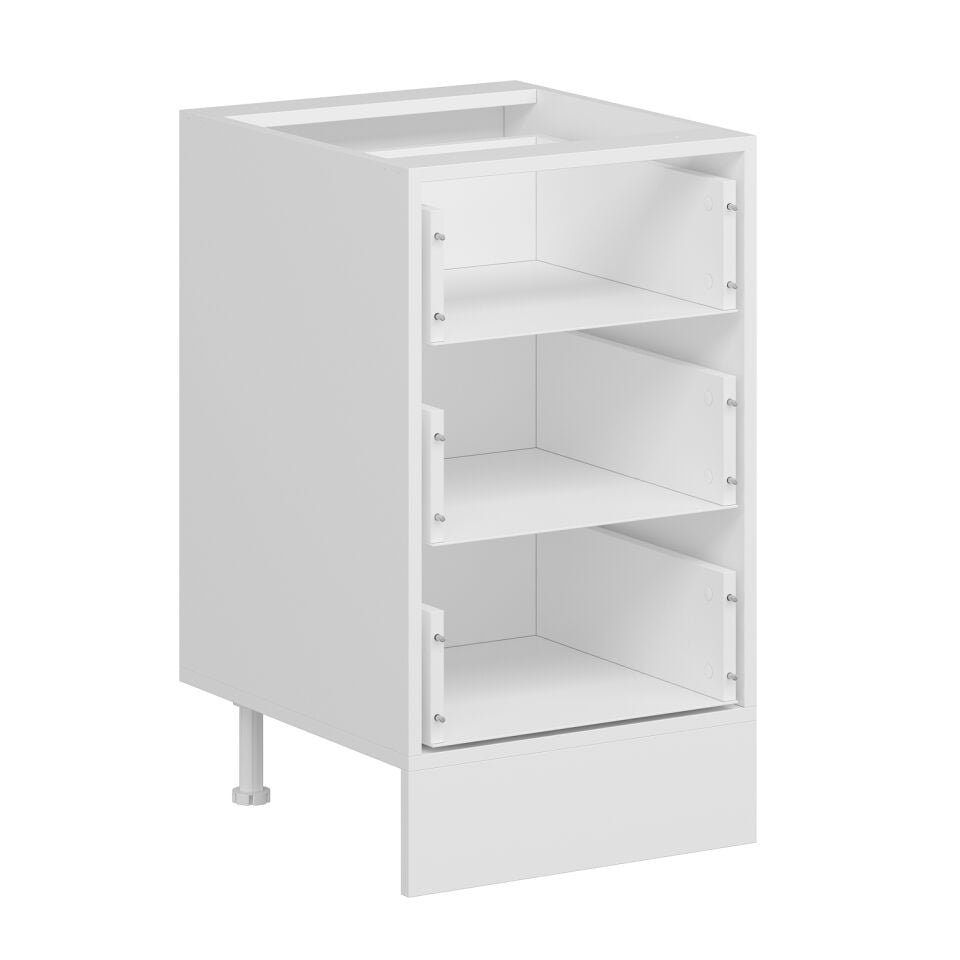 Alvinka Mutfak Modül Mbr_B Alt 3Ç 50Cm Dolap Beyaz Antrasit