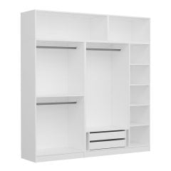 Kale 5 Kapaklı Zincir Dolap-Yüklük - Beyaz
