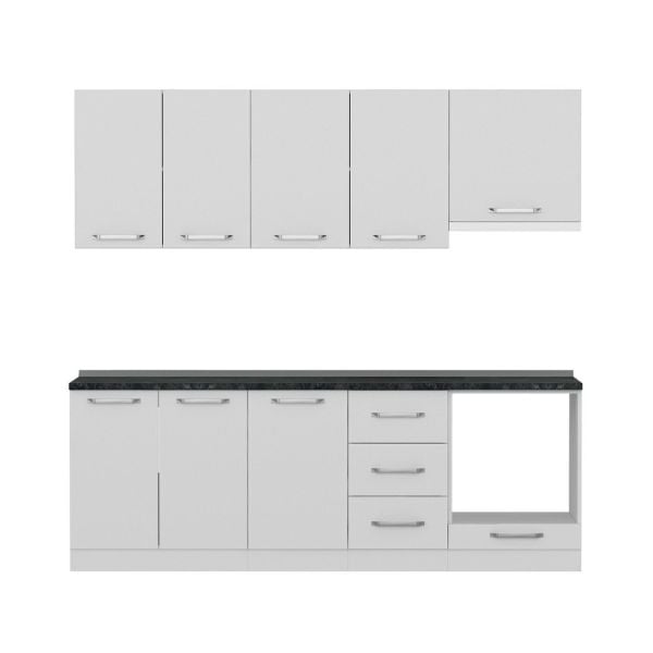 Minar 230 Cm Mutfak Dolabı Beyaz 230-B8