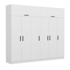 Kale 6 Kapaklı 2Ç Zincir Dolap-Yüklük - Beyaz