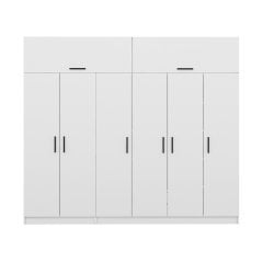 Kale 6 Kapaklı 2Ç Zincir Dolap-Yüklük - Beyaz