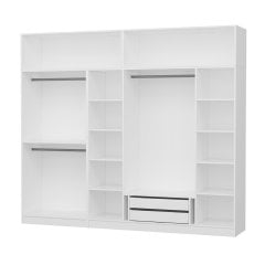 Kale 6 Kapaklı 2Ç Zincir Dolap-Yüklük - Beyaz