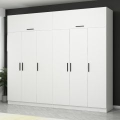 Kale 6 Kapaklı 4Ç Zincir Dolap-Yüklük - Beyaz