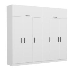 Kale 6 Kapaklı 4Ç Zincir Dolap-Yüklük - Beyaz