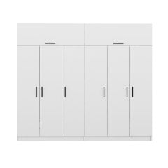 Kale 6 Kapaklı 4Ç Zincir Dolap-Yüklük - Beyaz