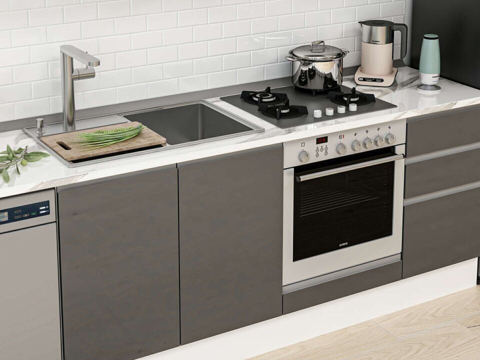 Alvinka 285X210 Cm High Gloss Mutfak Dolabı M-E80S40S45-1