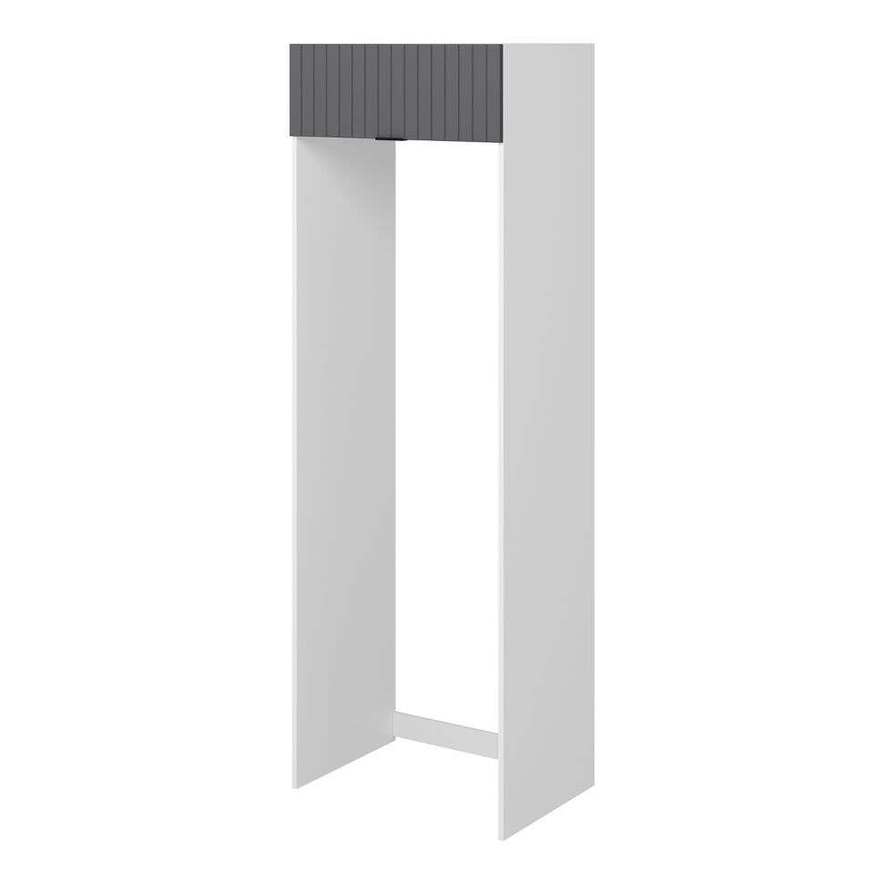 Alvinka Mutfak Modül Mbr_B 80-H240Cm Buz Dolabı Beyaz Antrasit