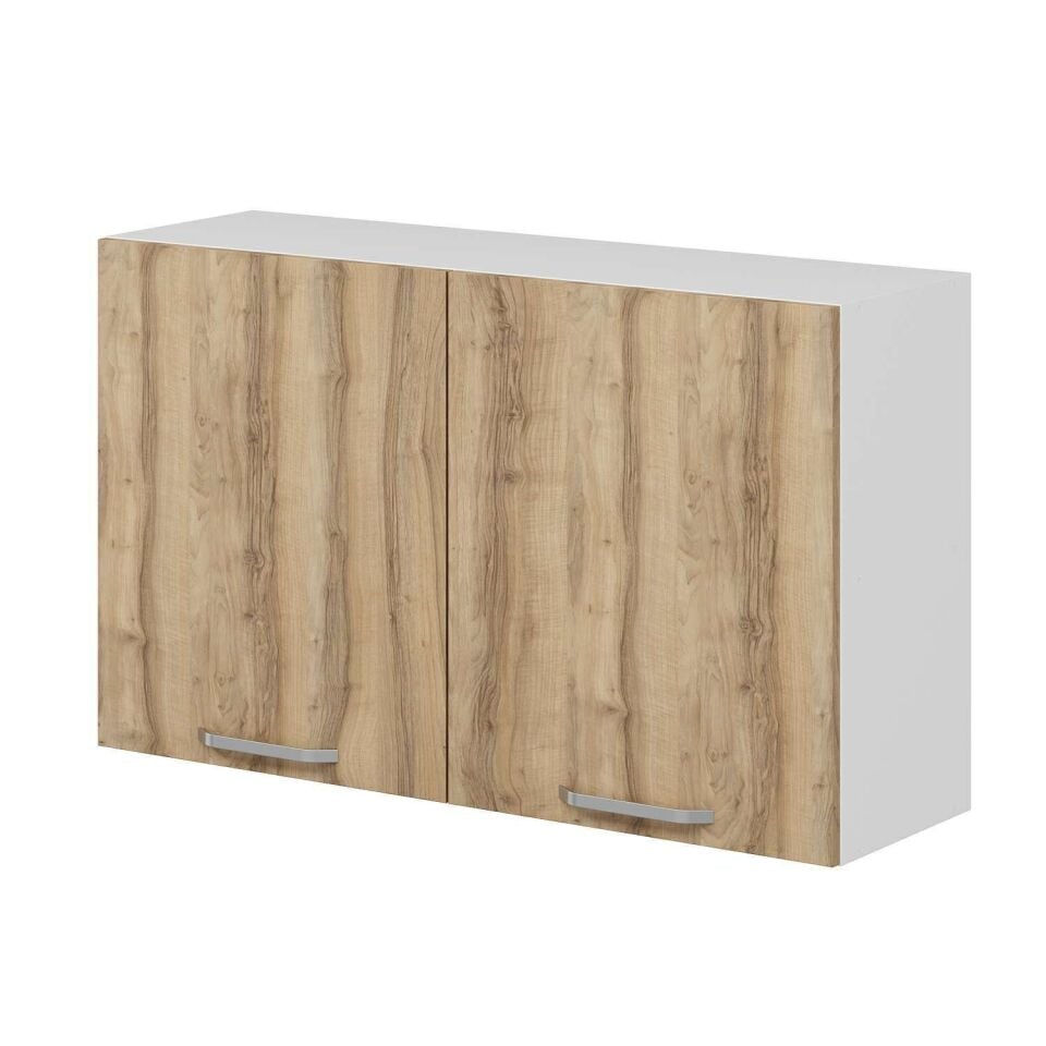 Alvinka Mutfak Modül Duz Üst 2Dk1R 120-H72Cm Dolap Beyaz Dore