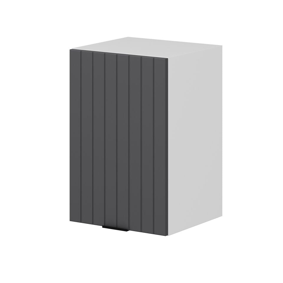 Alvinka Mutfak Modül Mbr_B Üst 1Dk1R 40-H60Cm Dolap Beyaz Antrasit