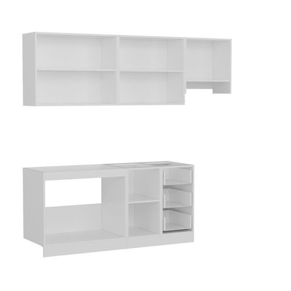 Minar 230 Cm Mutfak Dolabı Beyaz Antrasit 230-A4