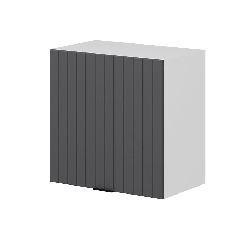 Alvinka Mutfak Modül Mbr_B Üst 1Dk1R 60-H60Cm Dolap Beyaz Antrasit