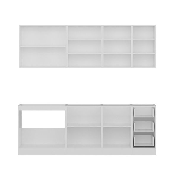 Minar 230 Cm Mutfak Dolabı Beyaz Dore 230-D2