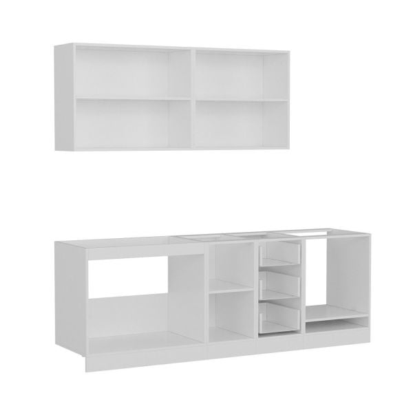 Minar 230 Cm Mutfak Dolabı Beyaz Dore 230-D3