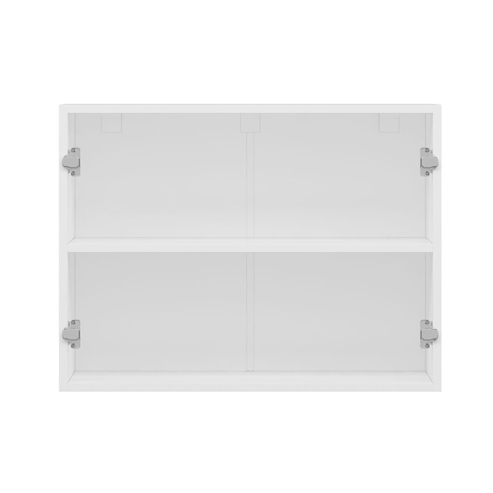 Alvinka Mutfak Modül Mbr_B Üst 2Dk1R 80-H60Cm Dolap Beyaz Antrasit