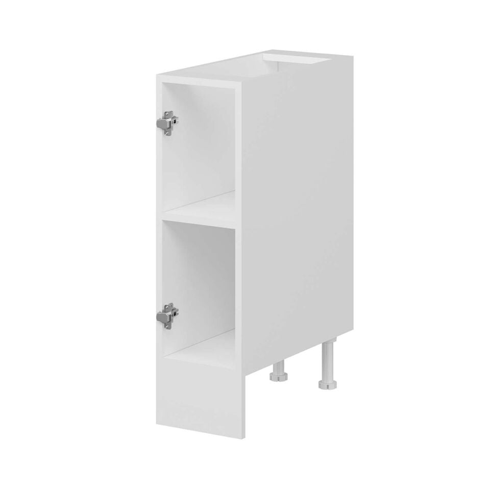 Alvinka Mutfak Modül Alt 1Dk 25Cm Hg J  Beyaz  Beyaz Mdf Gövde