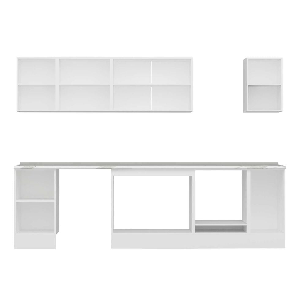 Alvinka 285X210 Cm High Gloss Mutfak Dolabı M-E80S45S40-3
