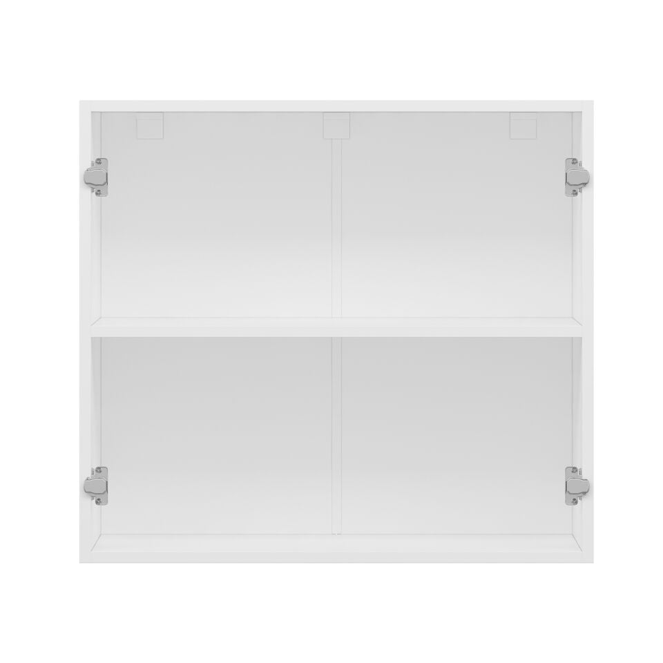 Alvinka Mutfak Modül Mbr_B Üst 2Dk1R 80-H72Cm Dolap Beyaz Antrasit