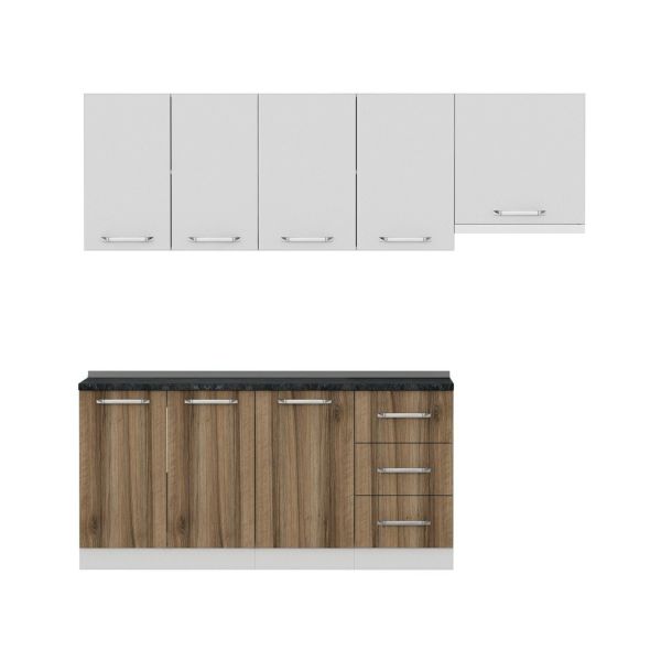 Minar 230 Cm Mutfak Dolabı Beyaz Dore 230-D7