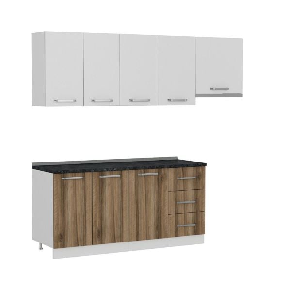 Minar 230 Cm Mutfak Dolabı Beyaz Dore 230-D7