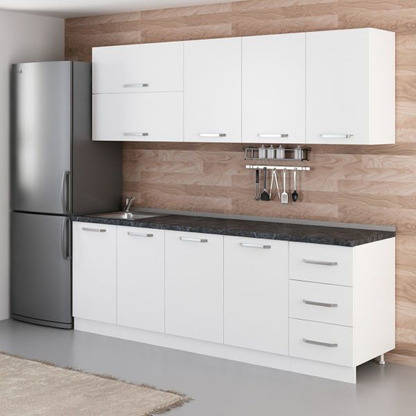 Minar 235 Cm Mutfak Dolabı Beyaz 235-B2