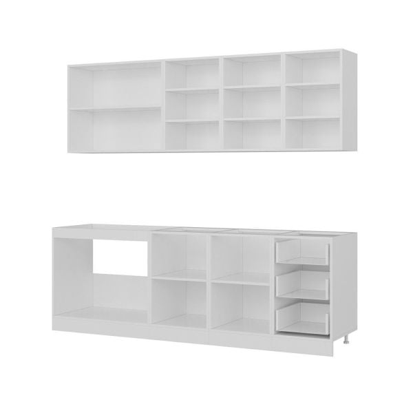 Minar 235 Cm Mutfak Dolabı Beyaz 235-B2