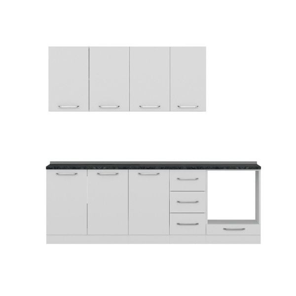 Minar 235 Cm Mutfak Dolabı Beyaz 235-B3