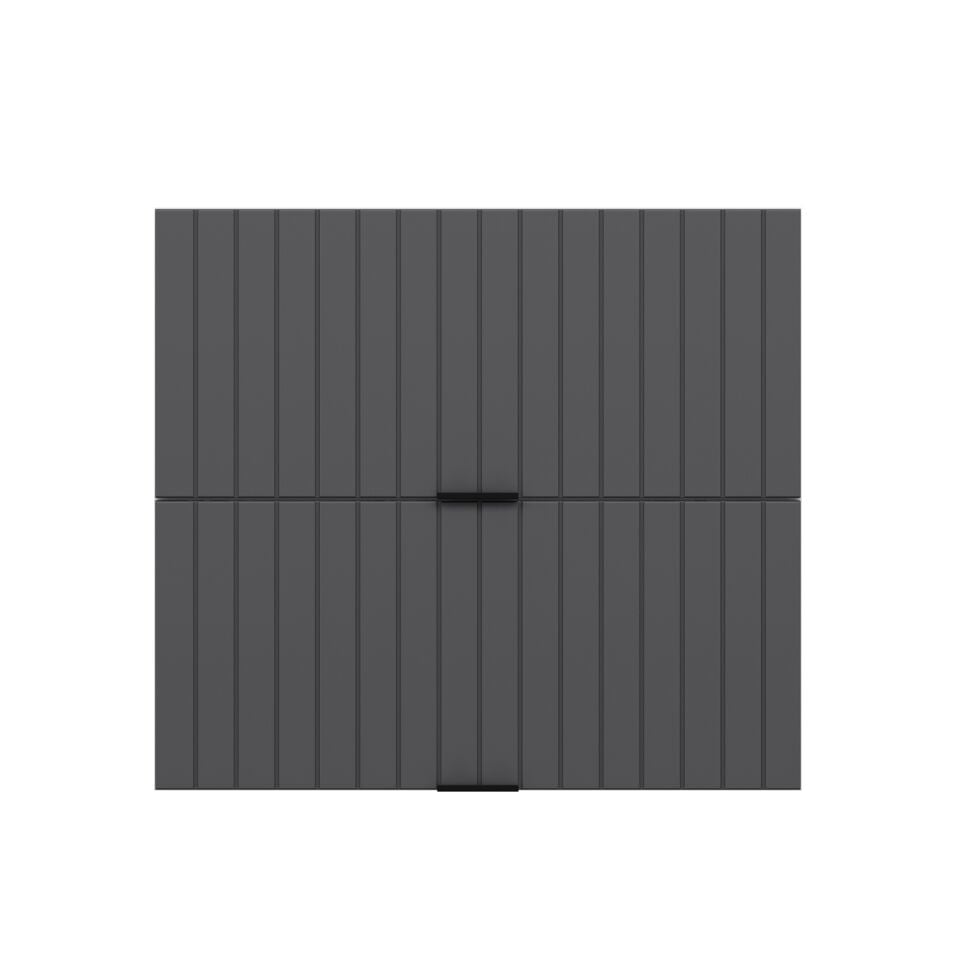 Alvinka Mutfak Modül Mbr_B Üst 2Yk1R 80-H72Cm Dolap Beyaz Antrasit