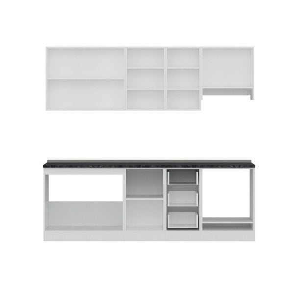 Minar 235 Cm Mutfak Dolabı Beyaz 235-B5