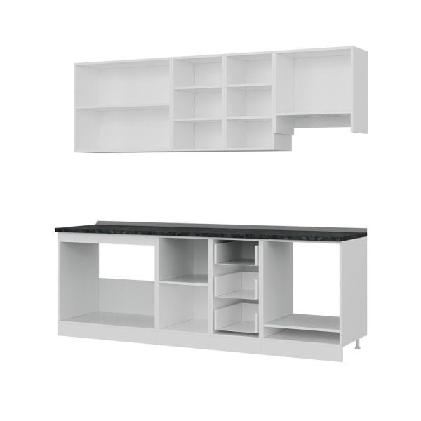 Minar 235 Cm Mutfak Dolabı Beyaz 235-B5