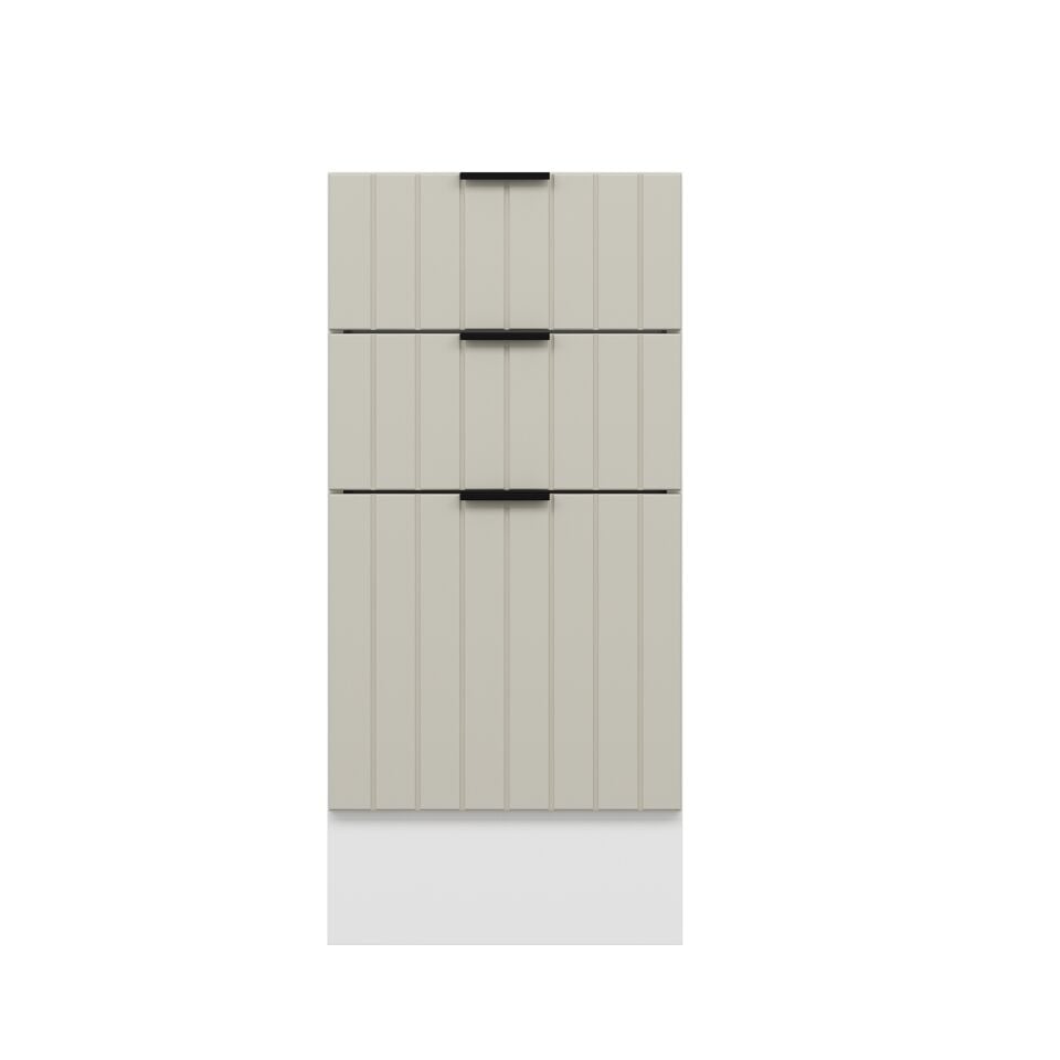 Alvinka Mutfak Modül Mbr_B Alt 3Ç1B2K 40Cm Dolap Beyaz Kumtaşı Mdf