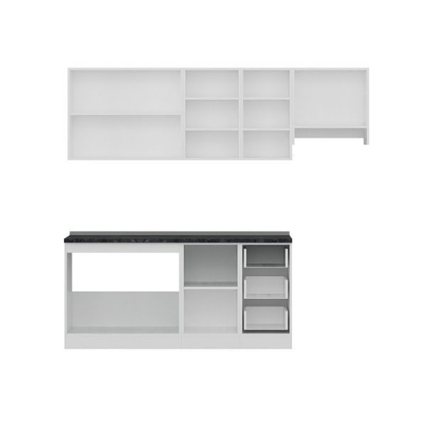 Minar 235 Cm Mutfak Dolabı Beyaz 235-B7